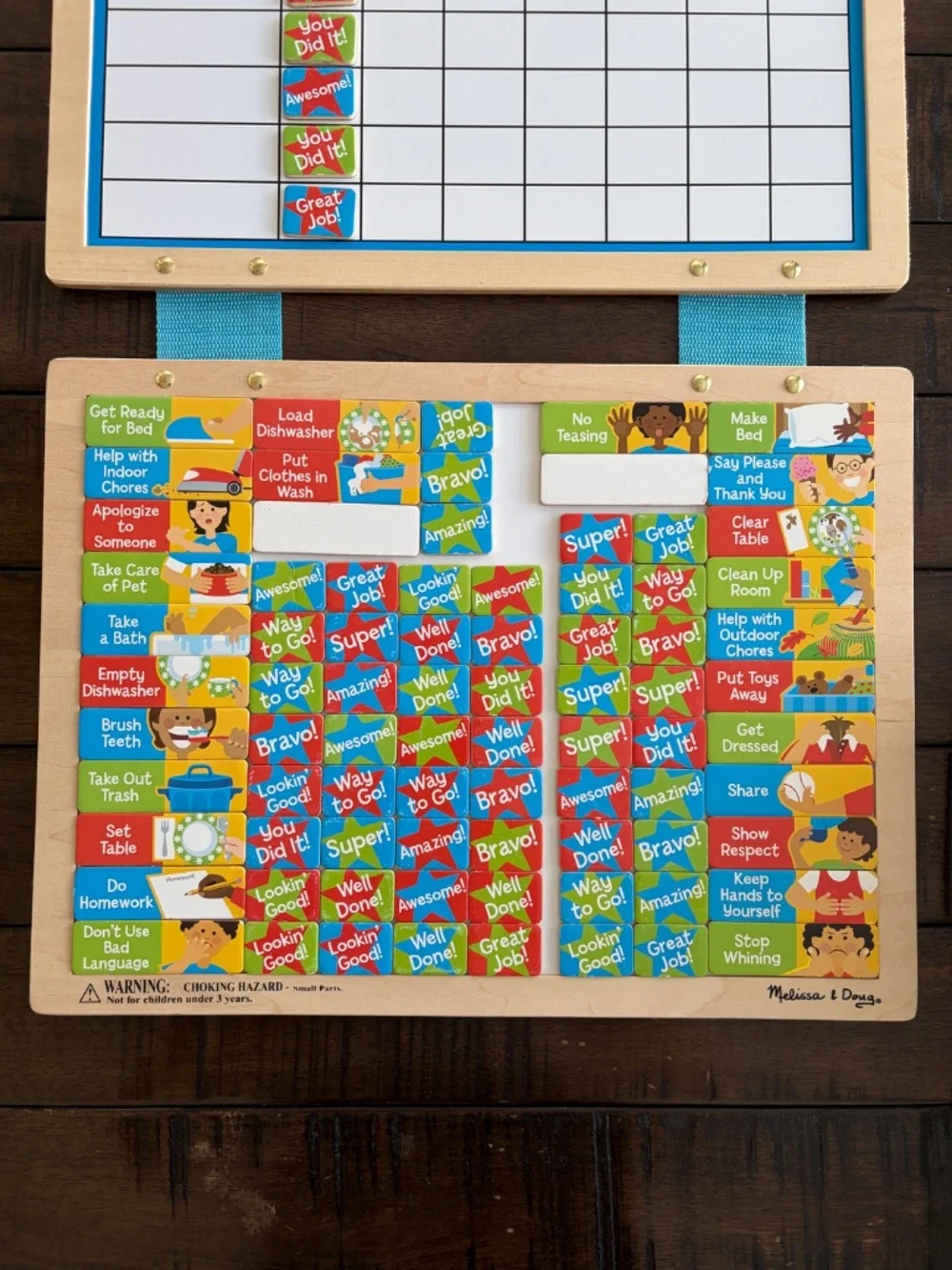 Melissa & Doug Magnetic Responsibility Chart and Kids Calendar